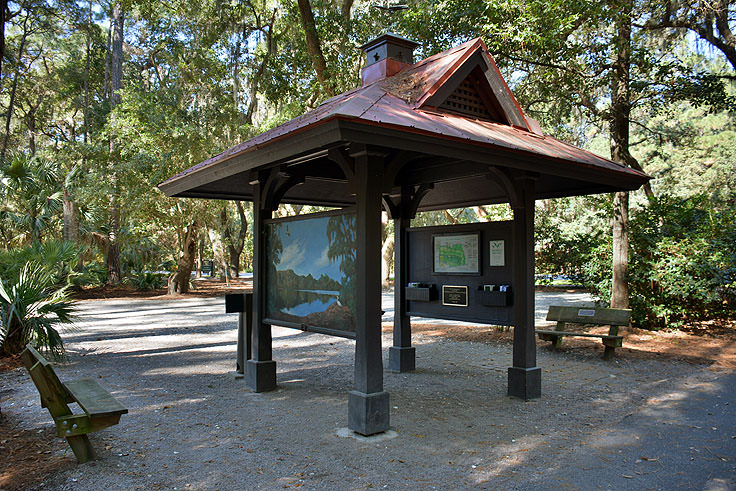 Information station at Sea Pines Forest Preserve in Hilton Head, SC