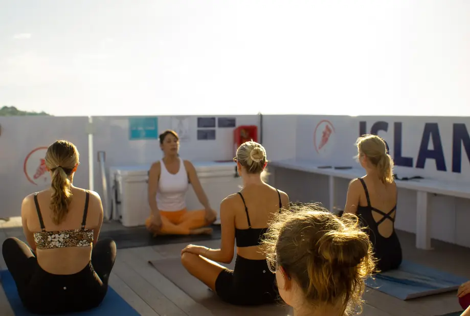 Yoga on the Water – Sunrise Flow Aboard Bonjour