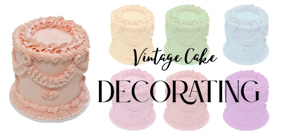 Vintage Piping Round Cake Decorating Class