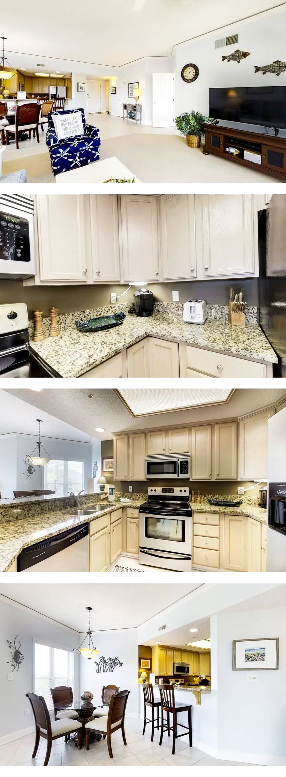 Coastal condo on the beach w/ panoramic ...