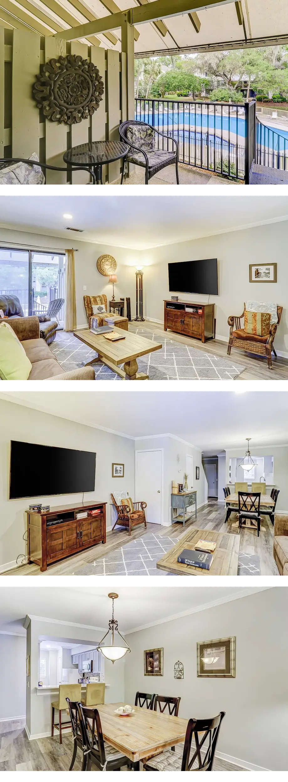 Well-appointed home with path to the bea...