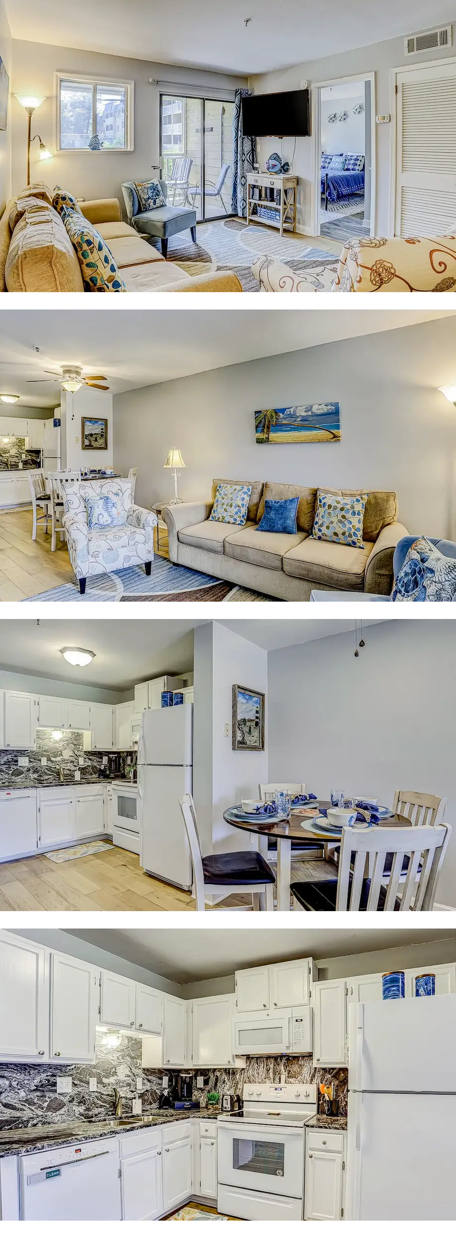 Ground-floor condo with AC, patio, pools...