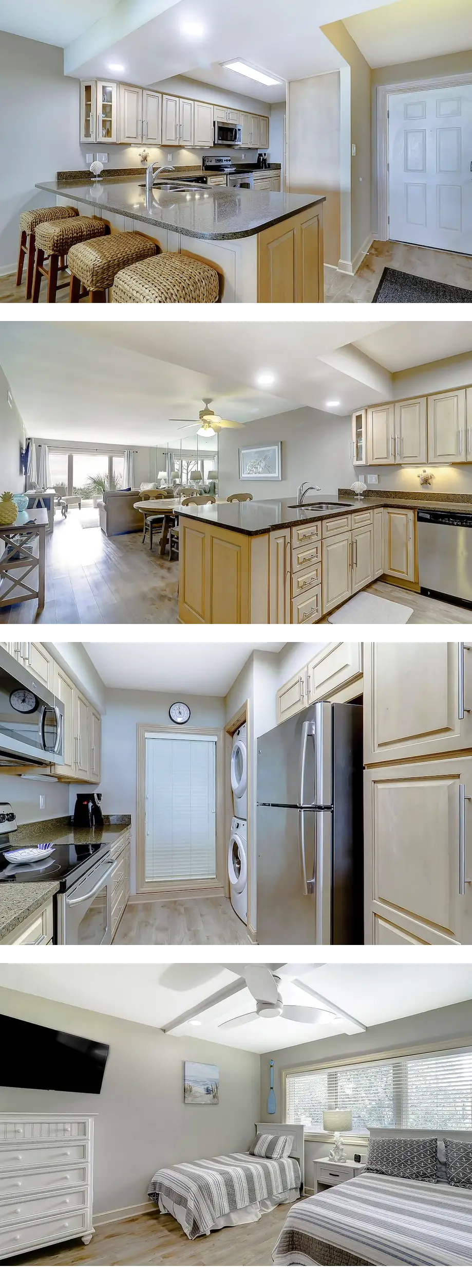 Oceanfront condo with a washer/dryer, ce...