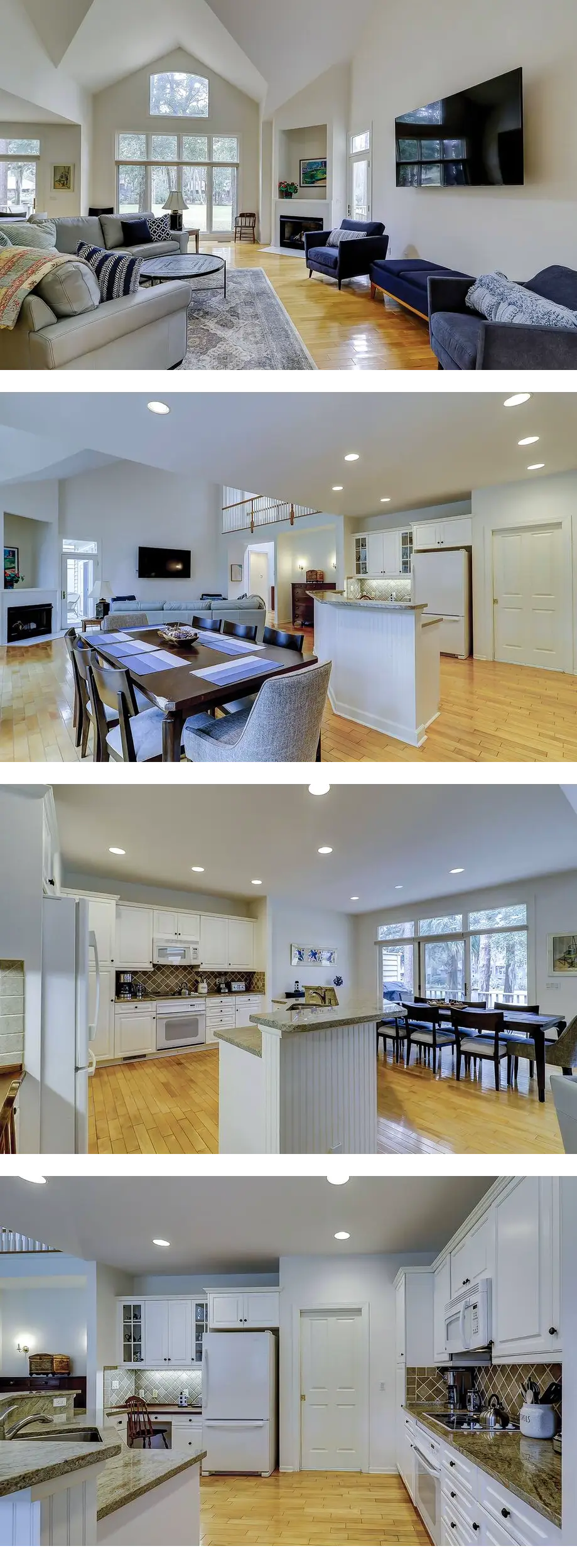 Tree-lined home with golf course views, ...