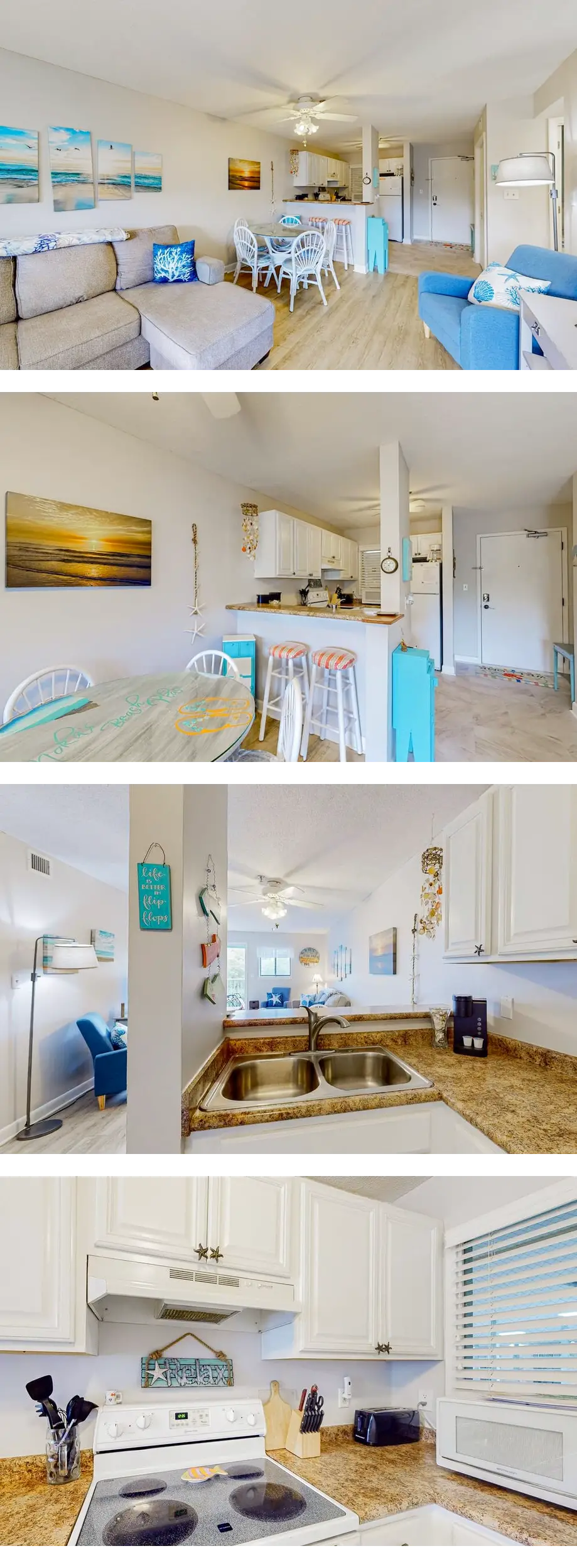 Beach condo with balcony, pools, & hot t...