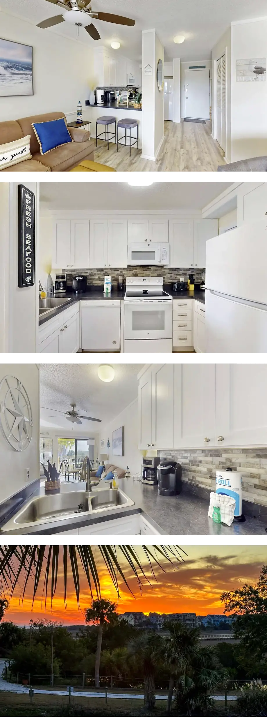 Beach condo with balcony, pools, & hot t...